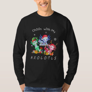 Chillin With My Axolotls Christmas Pyjamas Family  T-Shirt