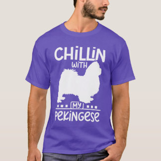 Chillin with my best friend pekingese vintage T-Shirt