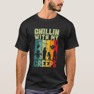 Chillin With My Creeps Vampire Halloween Monster G T-Shirt