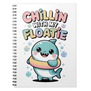 Chillin’ with My Floatie Shark Baby Kids Notebook