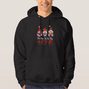 Chillin With My Gnomie Christmas Matching Family P Hoodie