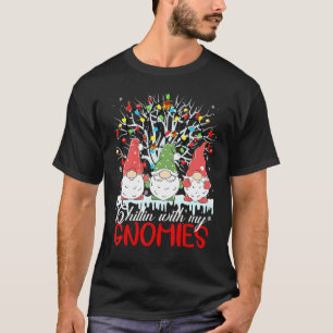 Chillin With My Gnomie Christmas Matching Family P T-Shirt