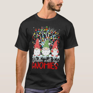 Chillin With My Gnomie Christmas Matching Family P T-Shirt