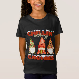 Chillin' With My Gnomies Christmas Matching Family T-Shirt