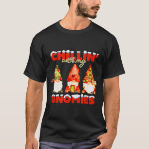 Chillin' With My Gnomies Christmas Matching Family T-Shirt