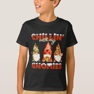 Chillin' With My Gnomies Christmas Matching Family T-Shirt