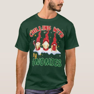 Chillin With My Gnomies Christmas Pamajas Family F T-Shirt
