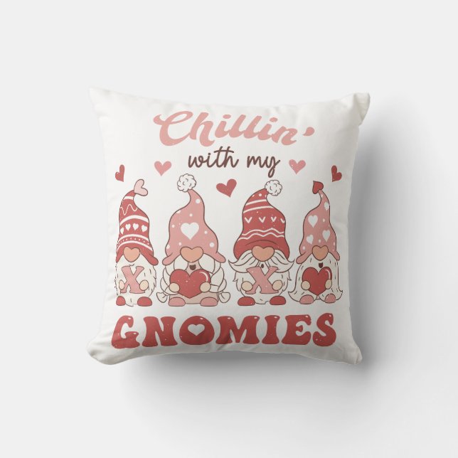 Chillin With My Gnomies Cushion (Front)