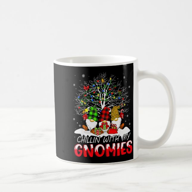 Chillin With My Gnomies Funny Christmas Family Fri Coffee Mug (Right)