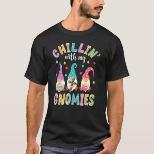 Chillin With My Gnomies Funny Pamajas Family Gnome T-Shirt