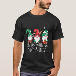 Chillin' With My Gnomies Garden Gnome Pajama T-Shirt