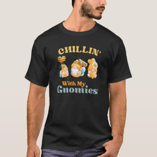 Chillin With My Gnomies Garden Gnomes With Bees T-Shirt