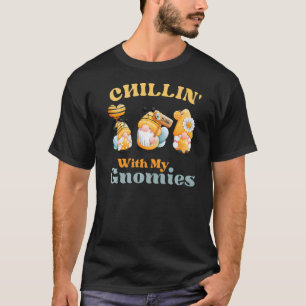 Chillin With My Gnomies Garden Gnomes With Bees T-Shirt