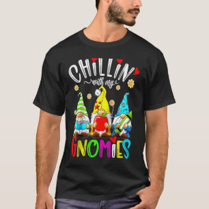 Chillin With My Gnomies Happy 100th Day of School T-Shirt