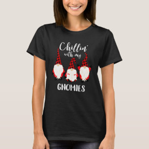 Chillin With My Gnomies Merry Christmas Holiday Co T-Shirt