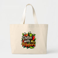 Chillin' with My Peppers - Colourful Chilli Graphi