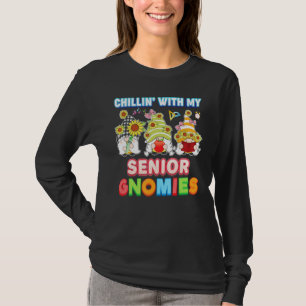 Chillin With My Senior Gnomies Teacher Kid Student T-Shirt