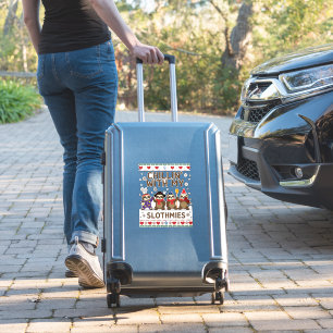 Chillin With My Slothmies Funny Sloth Ugly Christm