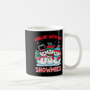 Chillin With My Snowmie Women Christmas Snowman Te Coffee Mug