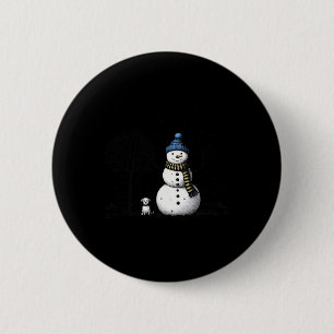 Chillin' With My Snowmies Christmas Frosty Snowman 6 Cm Round Badge