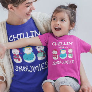 Chillin’ With My Snowmies Christmas Tri-Blend Shirt
