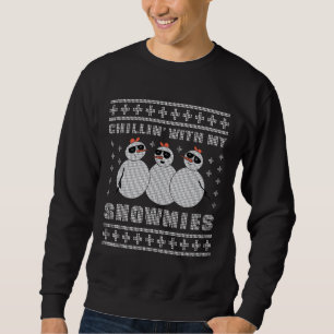 Chillin With My Snowmies Christmas Ugly Sweater Qu