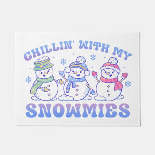 Chillin' with My Snowmies Doormat