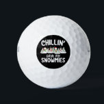 Chillin With My Snowmies Snowman Christmas Golf Balls<br><div class="desc">Chillin With My Snowmies Snowman Christmas</div>