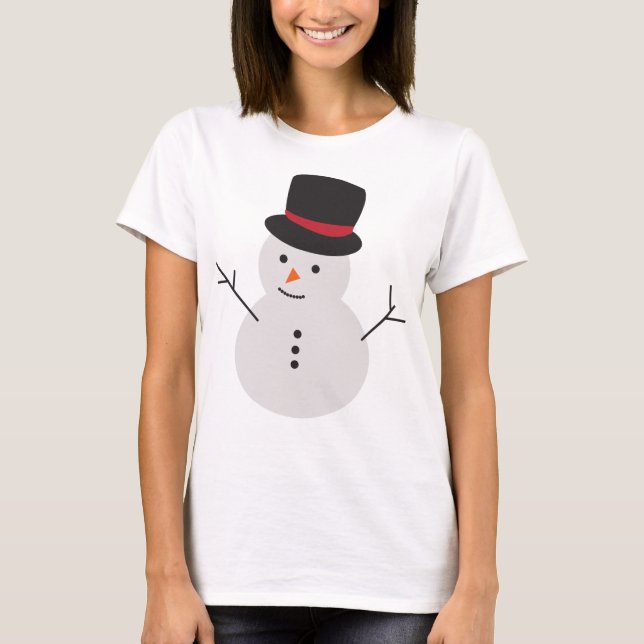 Chillin With My Snowmies T-Shirt (Front)