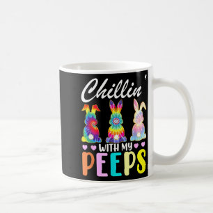 Chillin with my tie dye bunny rabbit easter t shir coffee mug