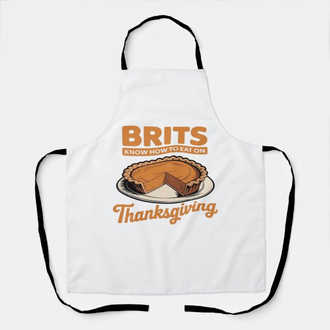 Chillin With My Turkeys Thanksgiving Family Essent Apron (Front)