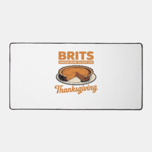 Chillin With My Turkeys Thanksgiving Family Essent Desk Mat