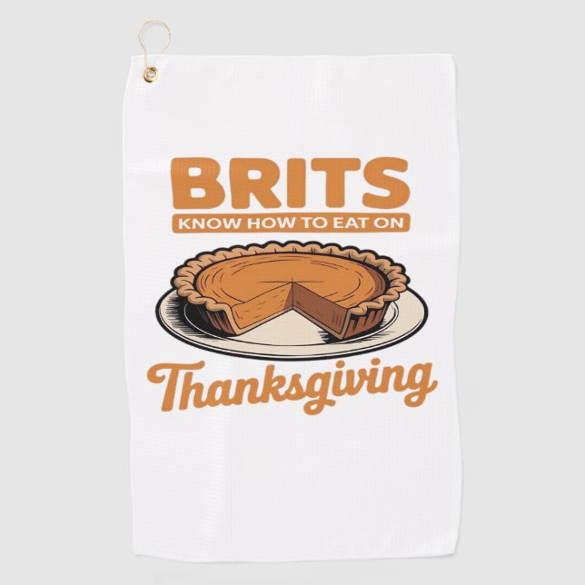 Chillin With My Turkeys Thanksgiving Family Essent Golf Towel (Front)