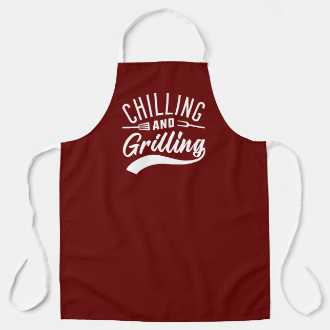 Chilling And Grilling Apron (Front)