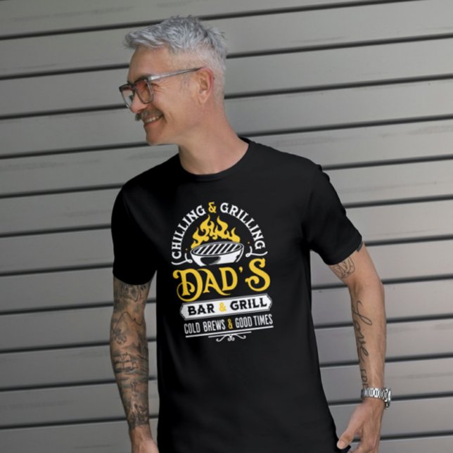 Chilling and grilling dad's bar and grill design 3 T-Shirt (Creator Uploaded)