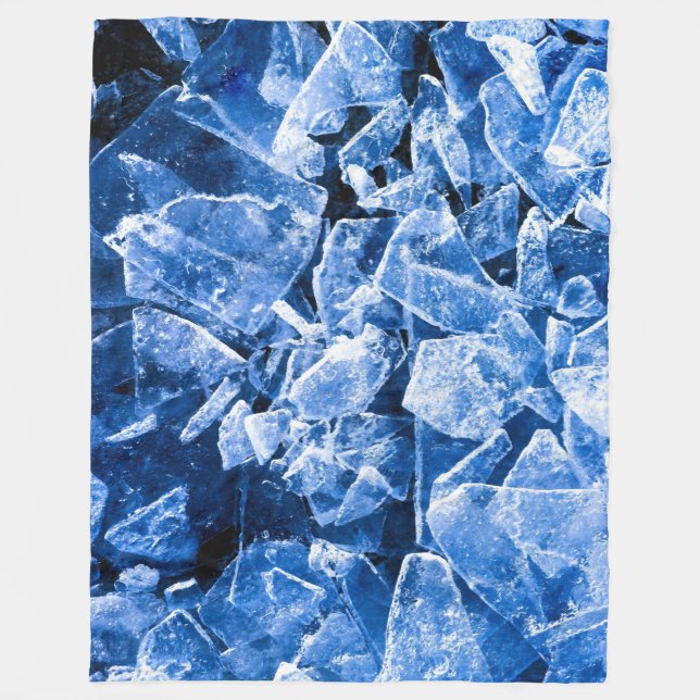 Chilling Effect Blue Ice Fleece Blanket (Front)