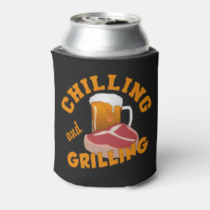 Chilling & Grilling custom monogram can cooler