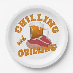 Chilling & Grilling paper plates