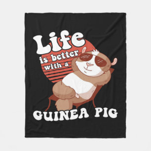 Chilling Guinea Pig Life Is Better With Guinea Pig Fleece Blanket