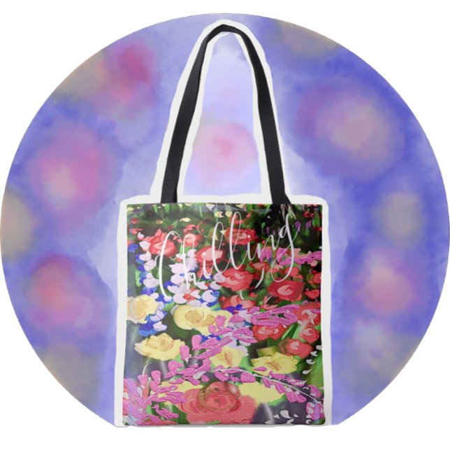 Chilling Multicolor Painting  Brilliant Flowers Tote Bag (Creator Uploaded)