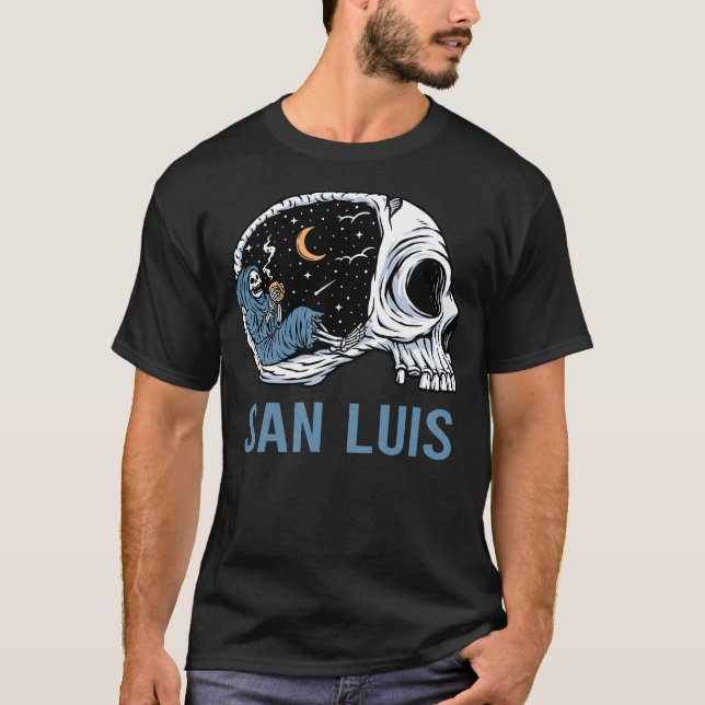 Chilling Skeleton San Luis T-Shirt (Front)