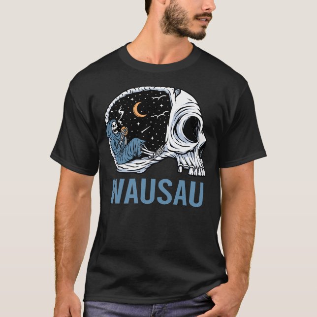 Chilling Skeleton Wausau T-Shirt (Front)