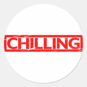 Chilling Stamp Classic Round Sticker