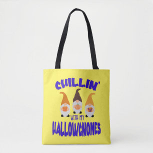 Chilling With Halloween Gnomes Trick or Treat Tote Bag