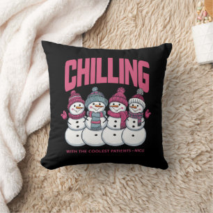 Chilling With The Coolest Patients NICU Christmas  Cushion