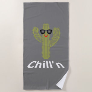 Chill'n Cactus Design - Beach Towel