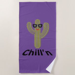 Chill'n Cactus Design - Beach Towel
