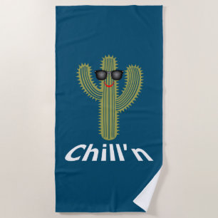 Chill'n Cactus Design - Beach Towel