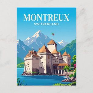 Chillon Castle Switzerland Postcard