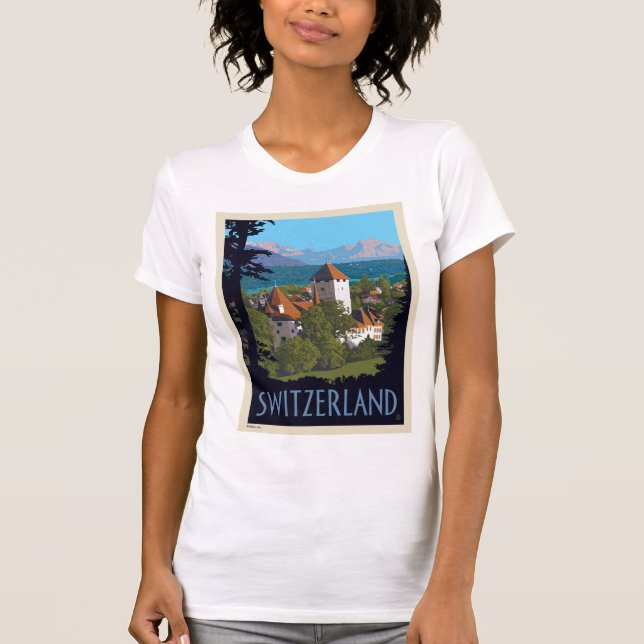 Chillon Castle | Switzerland T-Shirt (Front)